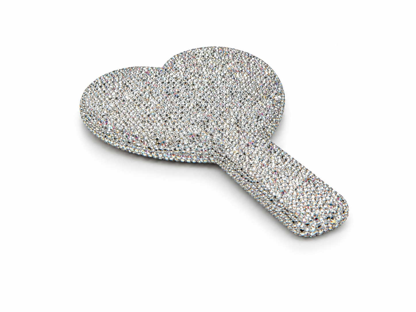 Jolieminks Rhinestone Heart Hand Mirror